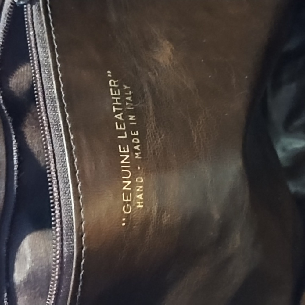 Genuine Vintage Romano Di Paolo Tan Leather Shoulder Bag - Picture 10 of 13